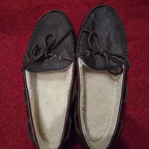 Brown Leather Moccasins